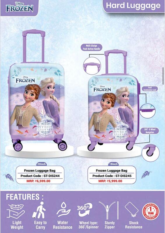 frozen blue luggage trolly frozen blue luggage trolly