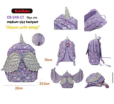 purple wings bag